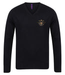 1st The Queen's Dragoon Guards Lightweight V Neck Sweater