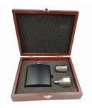 Armed Forces Engraved 6oz Hip Flask Set in Wooden Case