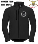BRITISH ARMY UNITS Embroidered 3 Layer Softshell Jacket