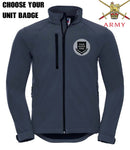 BRITISH ARMY UNITS Embroidered 3 Layer Softshell Jacket