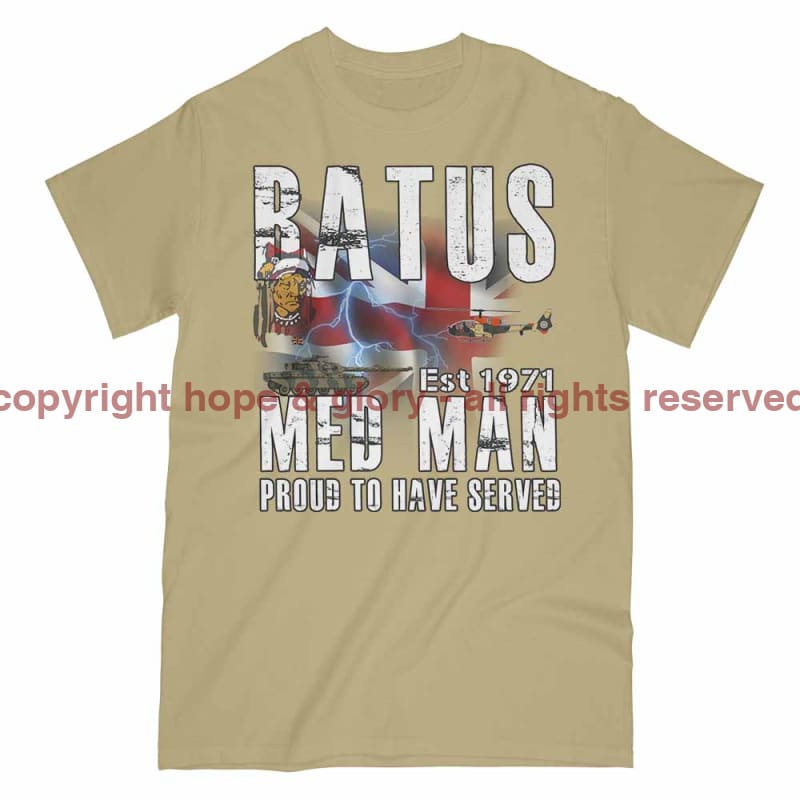 Batus Med Man British Army Printed T-Shirt