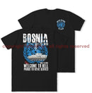 Bosnia War Warrior UN Veteran Double Print T-Shirt