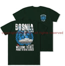 Bosnia War Warrior UN Veteran Double Print T-Shirt