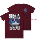Bosnia War Warrior UN Veteran Double Print T-Shirt