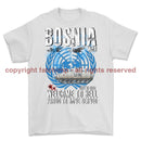 Bosnia War Welcome To Hell With Warrior Printed T-Shirt