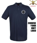 BRITISH ARMY UNITS Regimental Embroidered Polo Shirt