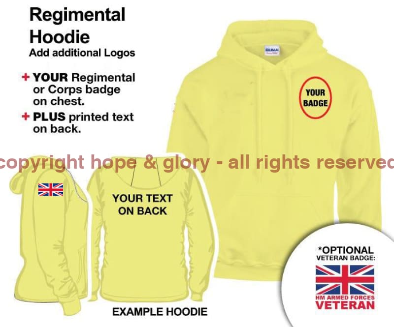 British Army Units Regimental Hoodie