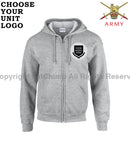 British Army Units Regimental Unisex Full Zip Hoodie
