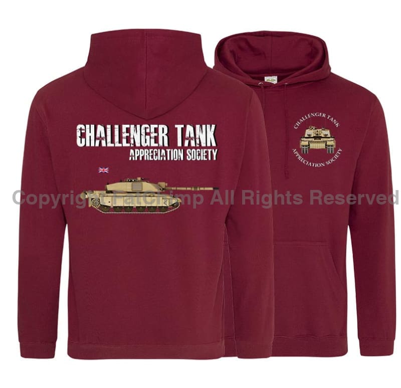 Challenger Tank Appreciation Society Double Side Printed Hoodie