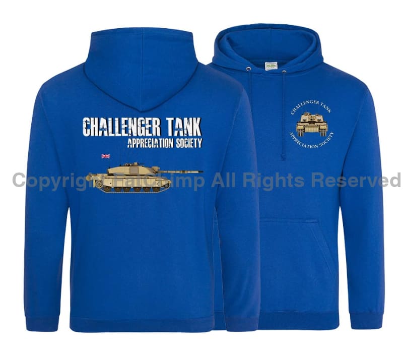Challenger Tank Appreciation Society Double Side Printed Hoodie