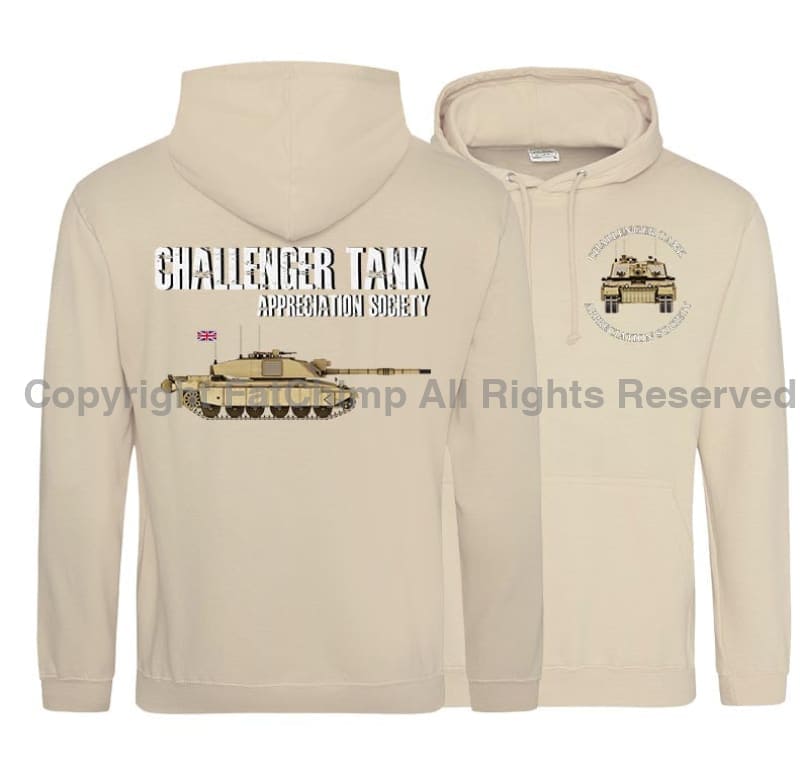 Challenger Tank Appreciation Society Double Side Printed Hoodie