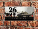 Challenger 2 Tank Forces Poppy and Tommy Scene House Sign