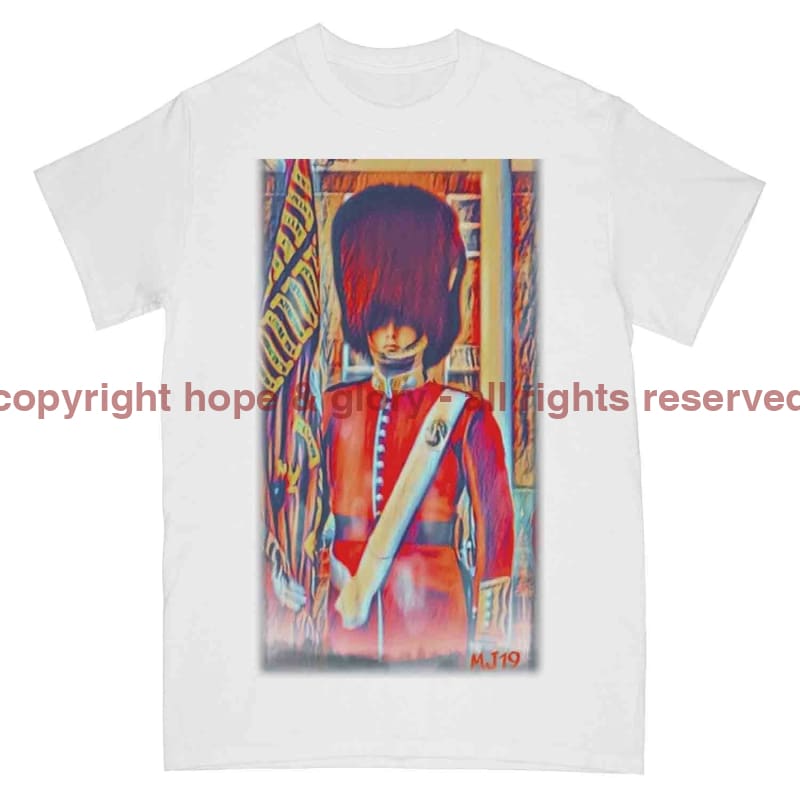 Grenadier Guards Ceremonial Military Art Printed T-Shirt