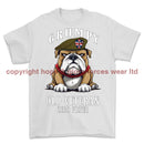 Grumpy Old British Army Veteran Printed T-Shirt Small 34/36’ / White
