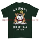 Grumpy Old Royal Navy Officer Printed T-Shirt Small 34/36’ / Commando Green