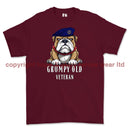 Grumpy Old Royal Navy Veteran Printed T-Shirt Small 34/36’’ / Maroon