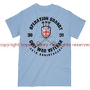 Gulf War 30 Veteran Full Frontal Printed T-Shirt