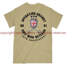 Gulf War 30 Veteran Full Frontal Printed T-Shirt