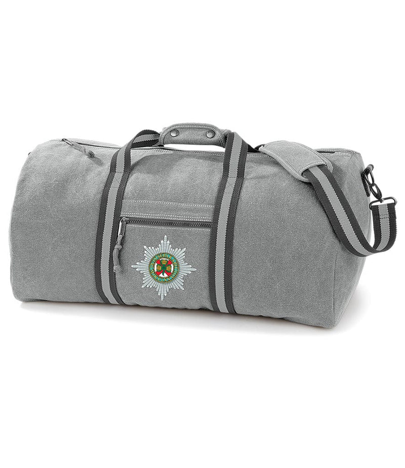 Irish Guards Vintage Canvas Holdall
