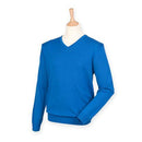 Jumper - Regimental Lightweight Cotton Acrylic V Neck Sweater