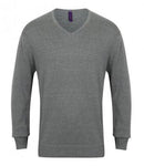 Jumper - Regimental Lightweight Cotton Acrylic V Neck Sweater