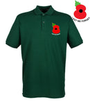 Lest We Forget Poppy Embroidered Pique Polo Shirt
