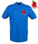 Lest We Forget Poppy Embroidered Pique Polo Shirt