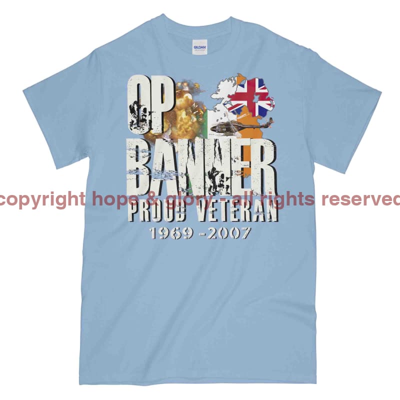 OP Banner Proud Veteran Printed T-Shirt