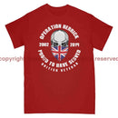 OP Herrick Afghanistan War Veteran Full Frontal Printed T-Shirt