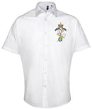 Oxford Dress Shirt - ARMED FORCES ARMY NAVY RAF Embroidered Short Sleeve Oxford Shirt