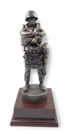 Paratrooper Airborne Soldier Cold Cast Bronze Statue