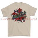 Poppy And Spitfire Lest We Forget Printed T-Shirt