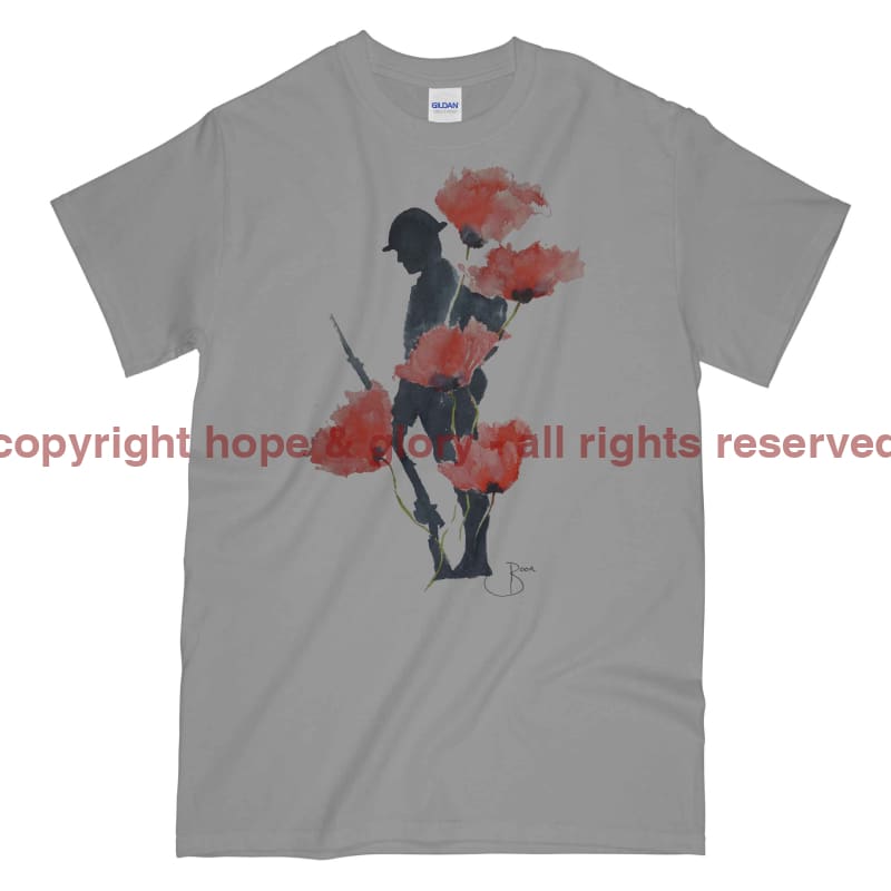 Poppy WW1 Remembrance Tommy Printed T-Shirt
