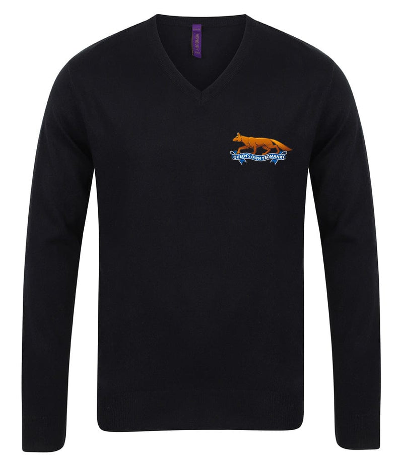 Queen's Own Yeomanry Lightweight V Neck Sweater