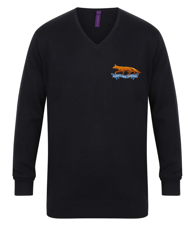 Queen's Own Yeomanry Lightweight V Neck Sweater