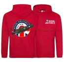 RAF Since 1918 Spitfire Double Side Printed Hoodie