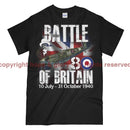 Royal Air Force Battle Of Britain 1940 Commemorative Printed T-Shirt