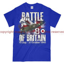 Royal Air Force Battle Of Britain 1940 Commemorative Printed T-Shirt