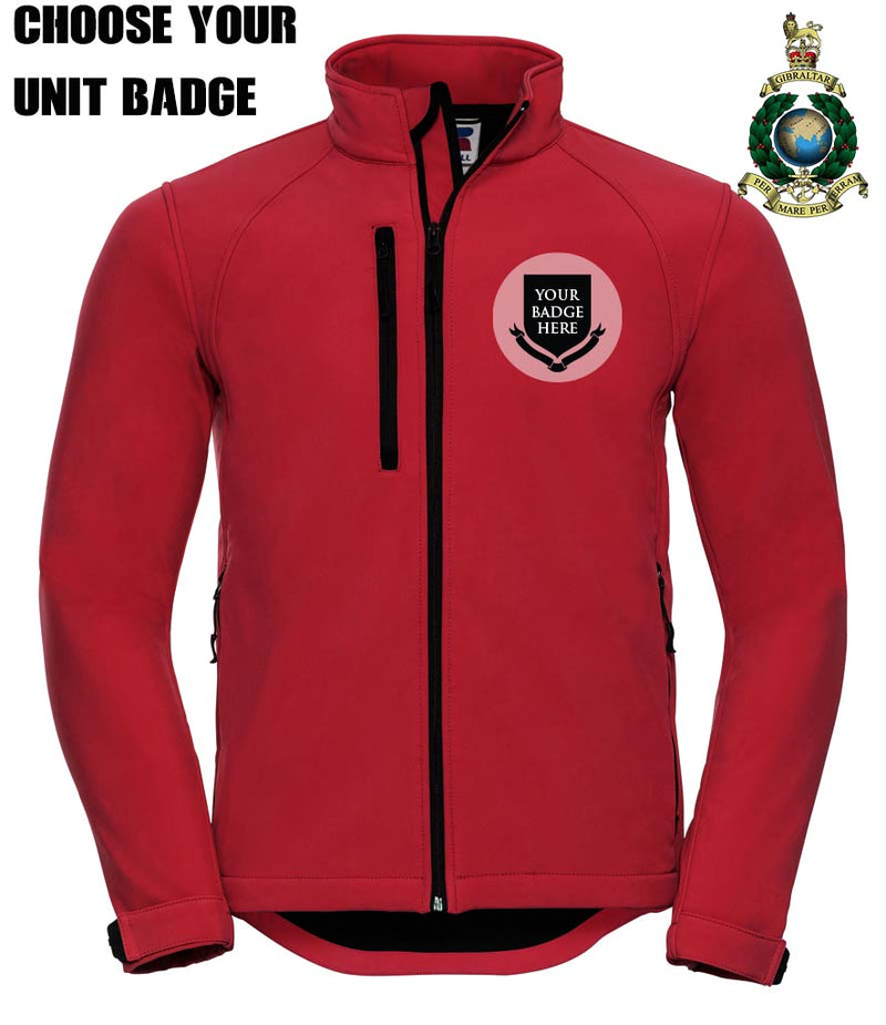 ROYAL MARINES UNITS Embroidered 3 Layer Softshell Jacket