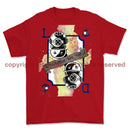 Diver Royal Navy Playing Card Art Front Printed T-Shirt