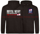 Royal Navy Proud Veteran Double Side Printed Hoodie