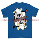 White Mafia Royal Navy Chef Playing Card Art Front Printed T-Shirt