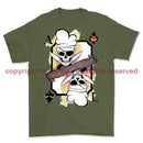 White Mafia Royal Navy Chef Playing Card Art Front Printed T-Shirt