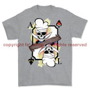 White Mafia Royal Navy Chef Playing Card Art Front Printed T-Shirt