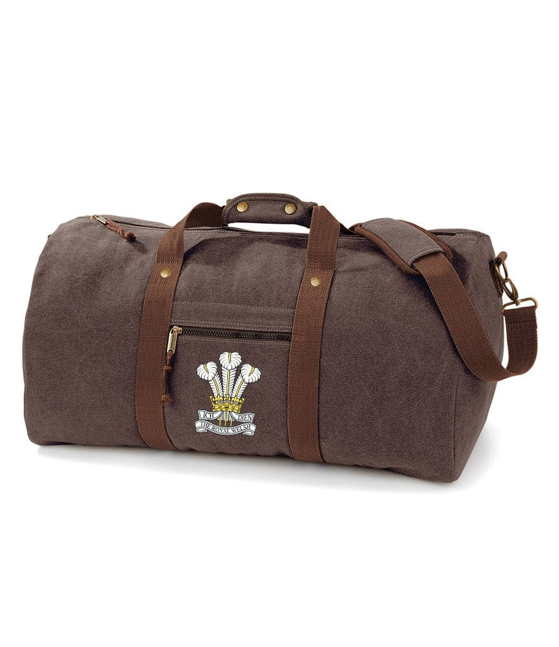 Royal Welsh Vintage Canvas Holdall