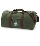 Royal Tank Regiment RTR Vintage Canvas Holdall