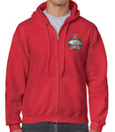Royal Tank Regiment RTR Unisex Full Zip Hoodie