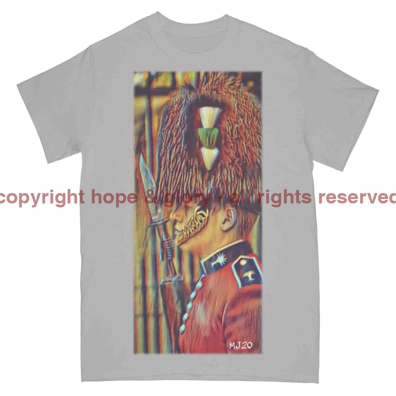 Welsh Guards Ceremonial On Parade Art Printed T-Shirt